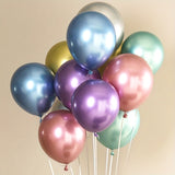 10pcs, Metal Color Latex Balloon, Wedding Day Party Balloon, Christmas Decor, Metal Color Balloons, Birthday Thanksgiving New Year Decoration Supplier, Photo Ballon, Party Ballon, Birthday Ballon, Birthday Decoration, Aesthetic Room Decor