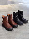 themeisles Original Irregular Casual Zipper Booties