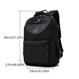 Sleek Minimalist Nylon Backpack with USB Charging, Laptop Compartment & Adjustable Straps – Perfect for Daily Use & Travel