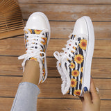 themeisles - Halloween Yellow Casual Daily Patchwork Printing Round Comfortable Shoes