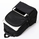Sleek Minimalist Nylon Backpack with USB Charging, Laptop Compartment & Adjustable Straps – Perfect for Daily Use & Travel