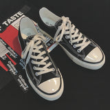 themeisles New Korean Street Style Classic All-Matching Sneakers Retro 1970S Replica Cloth Shoes Canvas Shoes for Women 1001