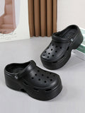themeisles Hollow Slippers Platform Shoes Sandals Crocs