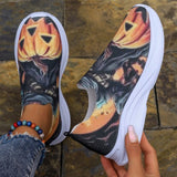 themeisles - Yellow Casual Sportswear Daily Patchwork Printing Round Comfortable Shoes