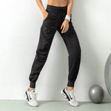 THEMEISLES Pleated Slim-Fit Fitness Sports Pants Female Loose-Fit Tappered Trousers Running Pants Casual Quick-Drying Trousers Harem Pants Thin Cross-Border