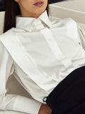 themeisles Solid Color Buttoned Loose Long Sleeves Lapel Blouses&Shirts Tops