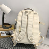 1pc Durable High School Backpack - Large Capacity Computer Compartment - Designed for Junior, Senior High & College Students - Stylish, Comfortable, Multiple Pockets