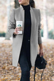 themeisles Casual Long Sleeve Regular Sleeve Solid Coats(6 Colors)