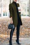 themeisles Casual Long Sleeve Regular Sleeve Solid Coats(6 Colors)