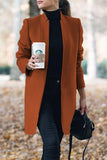 themeisles Casual Long Sleeve Regular Sleeve Solid Coats(6 Colors)