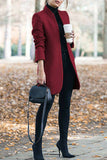 themeisles Casual Long Sleeve Regular Sleeve Solid Coats(6 Colors)