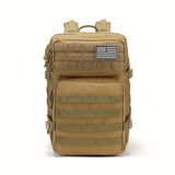 45L Large Capacity Travel Backpack for Men - Spacious 3-Day Pack with DIY Molle System, Fits 17 Inch Laptop, Durable Nylon Material, Hand Washable, Ideal for Travel, Work, Camping, Hunting, Hiking, Sports