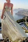 themeisles Fashion Solid Hollowed Out Strapless Cake Skirt Dresses(7 Colors)
