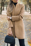 themeisles Casual Long Sleeve Regular Sleeve Solid Coats(6 Colors)