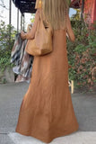themeisles Casual College Solid Make Old Halter Straight Dresses