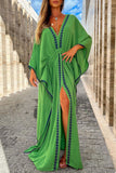 themeisles Plus Size Bohemian College Print Asymmetrical Irregular Dress Dresses