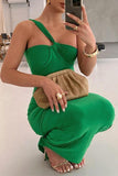 themeisles Irregular Backless One Shoulder Bodycon Formal Maxi Dresses