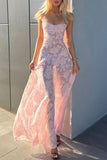 themeisles Elegant Formal Solid See-through Evening Dress Dresses