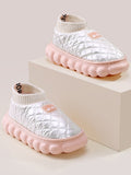themeisles Warm Indoor Non-Slip Waterproof Soft Sole Padded Flat Shoes