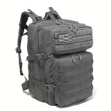45L Large Capacity Travel Backpack for Men - Spacious 3-Day Pack with DIY Molle System, Fits 17 Inch Laptop, Durable Nylon Material, Hand Washable, Ideal for Travel, Work, Camping, Hunting, Hiking, Sports