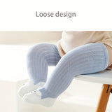 3pairs Baby Girls Kids Warm Over The Knee Socks For Autumn Winter, Cartoon Rabbit Fashion Striped Socks, Toddlers Children's Trendy High Socks