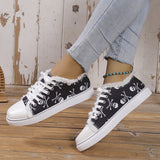 themeisles - Halloween Yellow Casual Daily Patchwork Printing Round Comfortable Shoes