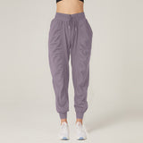 THEMEISLES Pleated Slim-Fit Fitness Sports Pants Female Loose-Fit Tappered Trousers Running Pants Casual Quick-Drying Trousers Harem Pants Thin Cross-Border