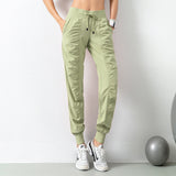 THEMEISLES Pleated Slim-Fit Fitness Sports Pants Female Loose-Fit Tappered Trousers Running Pants Casual Quick-Drying Trousers Harem Pants Thin Cross-Border
