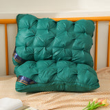 2pcs Twisted flower star hotel high and low pillow, home non-collapse cervical pillow core, washable pillow core, outdoor camping pillow