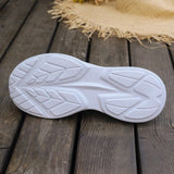 themeisles - White Casual Patchwork Printing Round Mesh Breathable Comfortable Out Door Shoes