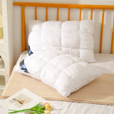 2pcs Twisted flower star hotel high and low pillow, home non-collapse cervical pillow core, washable pillow core, outdoor camping pillow