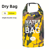 1pc Versatile Waterproof Dry Bag - Dual-Size, Quick-Seal Closure, with Wet/Dry Separation Compartment - Ideal for Kayaking, Hiking & Water Sports