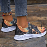 themeisles - Yellow Casual Sportswear Daily Patchwork Printing Round Comfortable Shoes