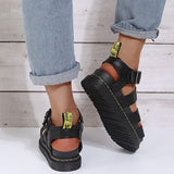 themeisles - White Casual Patchwork Solid Color Round Comfortable Out Door Shoes