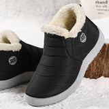 Men's Snow Boots, Warm Cozy Non-slip Ankle Boots Plush Comfy Outdoor Hiking Shoes Lined Trekking Shoes, Winter