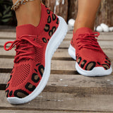 themeisles - Red Casual Sportswear Daily Patchwork Frenulum Round Comfortable Shoes