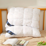 2pcs Twisted flower star hotel high and low pillow, home non-collapse cervical pillow core, washable pillow core, outdoor camping pillow