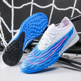 Men Soccer Shoes Ultra-light Comfortable Ankle Training Sports Cleats Grass Turf Futsal Long Spikes Top Quality Footboot Boots