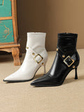themeisles Split-Joint Pointed-Toe Pumps Boots