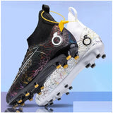 Soccer Shoes Fg/Tf Society Mens Football Boots Grass Anti-Slip Outdoor Training Cleats Futsal Sneakers Children Sports Footwear 240611 Dhroi