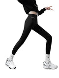 themeisles Casual Skinny Leg Keep Warm Solid Color Leggings