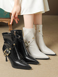 themeisles Split-Joint Pointed-Toe Pumps Boots