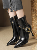 themeisles Split-Joint Pointed-Toe Pumps Boots