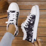 themeisles - Halloween Yellow Casual Daily Patchwork Printing Round Comfortable Shoes
