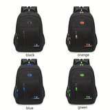 1pc Durable Mens Backpack - Spacious Waterproof Design, Load-reducing Casual Style, Adjustable Laptop Compartment for Students & Everyday Use