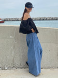 themeisles Urban Blue Wide Leg Jean Pants