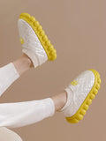 themeisles Warm Indoor Non-Slip Waterproof Soft Sole Padded Flat Shoes