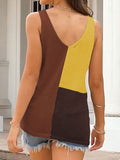 themeisles Multi-Colored Sleeveless V-neck Vest Top