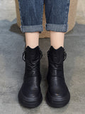 themeisles Original Irregular Casual Zipper Booties