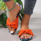 themeisles - Green Casual Daily Patchwork With Bow Round Comfortable Shoes